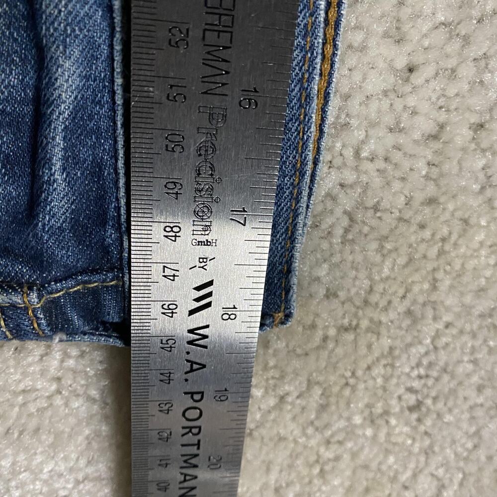 VTG Y2K Hollister Hermosa Low Rise Boot Jeans Mens 34x34 Blue Distressed Bootcut - Picture 9 of 13